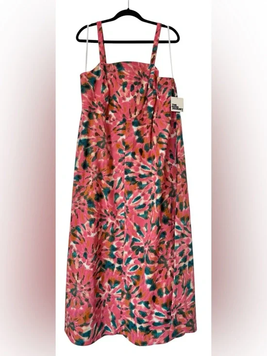 The Good Journey Floral Cotton Midi Dress, Size 20W - NWT - Picture 4 of 9